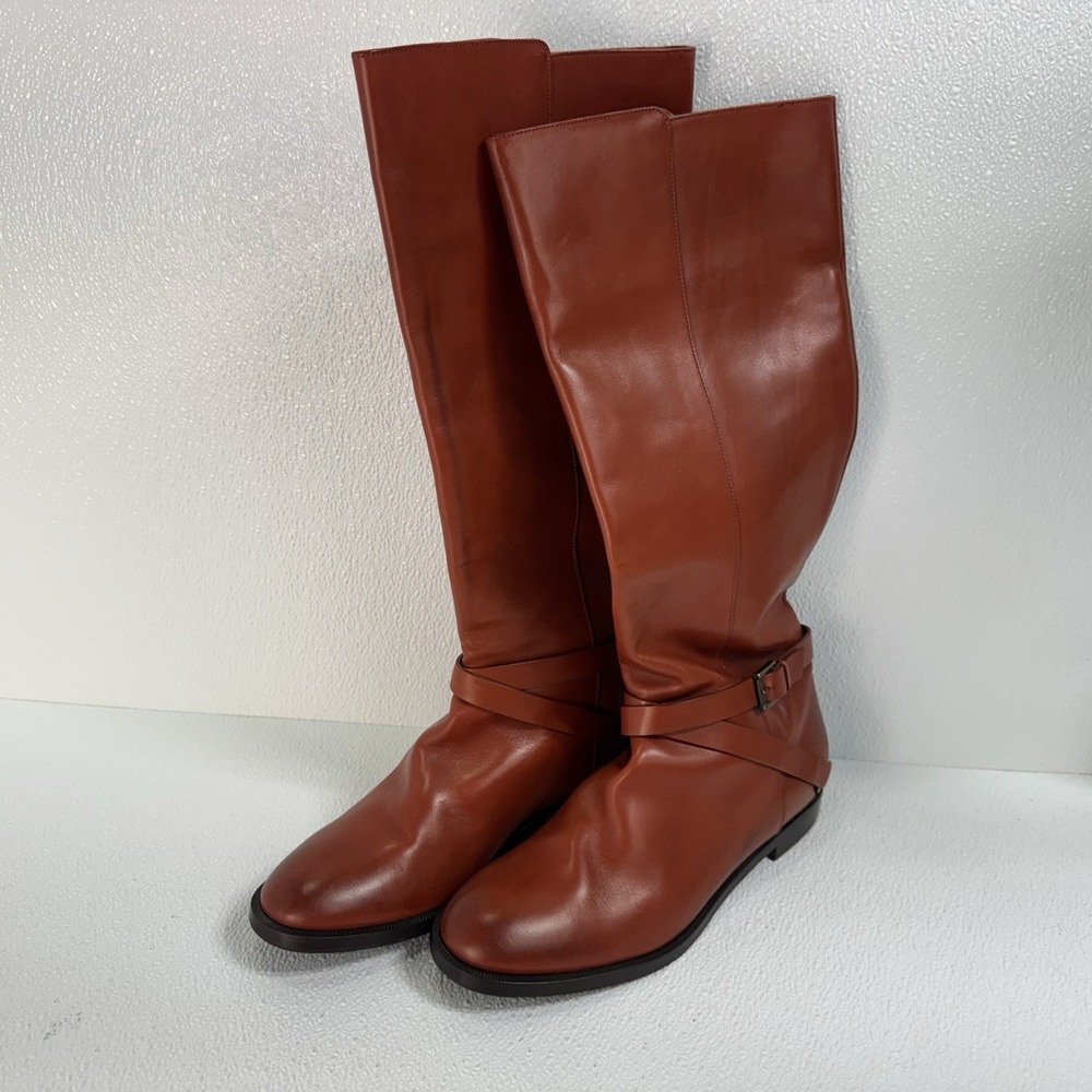 Fratelli Rossetti Bottes Cavalieres Leather Riding Women Boots 40 EU, MADE ITALY